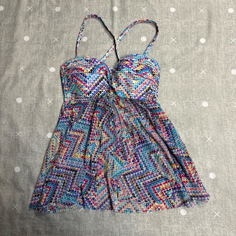 Profile by Gottex | Multicoloured Flutterkini NWOT